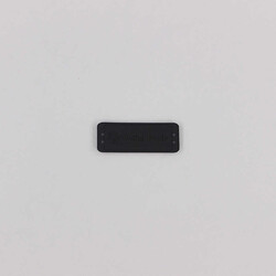 Hand Made Deri Etiket Dikdörtgen-Küçük- Siyah-No;7 - PUKKA