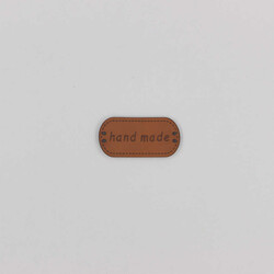 Hand Made Deri Etiket Oval A.Kahve-No;1 - PUKKA