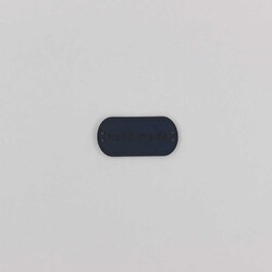 Hand Made Deri Etiket Oval Lacivert-No;3 - PUKKA