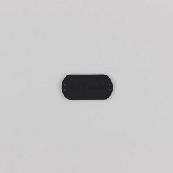Hand Made Deri Etiket Oval Siyah-No;4 - PUKKA