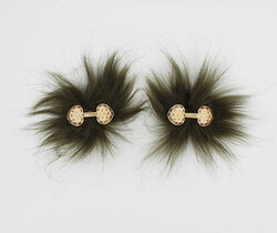 İkili Kalpli Patik Süsü(Patik Tokası) No:10-Haki - PUKKA