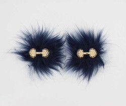 İkili Kalpli Patik Süsü(Patik Tokası) No:8-Lacivert - PUKKA