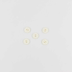 Kar Tanesi Baskılı Bebe Düğme(5 Ad.)-Krem-No:1 - PUKKA