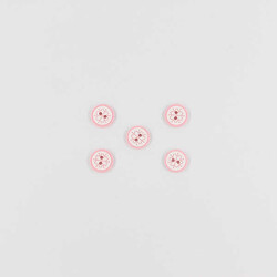 Kar Tanesi Bebe Düğme(5 Ad.)-Pembe-No:2 - PUKKA