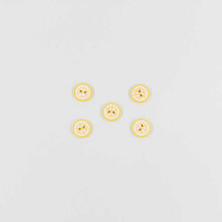 Kar Tanesi Bebe Düğme(5 Ad.)-Sarı-No:7 - PUKKA