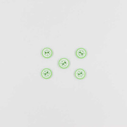 Kar Tanesi Bebe Düğme(5 Ad.)-Yeşil-No:4 - PUKKA