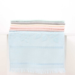 KARDELEN KADİFE JAKARLI ETAMİN SAÇAKLI HAVLU/6 LI/50X90/9210-3 - FİESTA