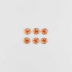 Kartopu Kelebek Baskılı Ahşap Düğme(6 Ad.)-15mm - KARTOPU