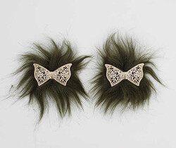 Kelebekli Patik Süsü(Patik Tokası) No:10-Haki - PUKKA