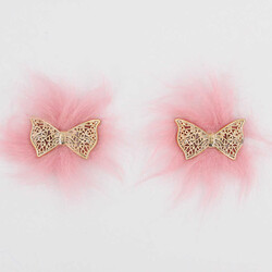 Kelebekli Patik Süsü(Patik Tokası) No:17-Gelin Pembesi - PUKKA