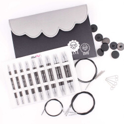 Knitpro Karbonz Special Değiştirilebilir (13cm) Misinalı Şiş Seti - KNİTPRO