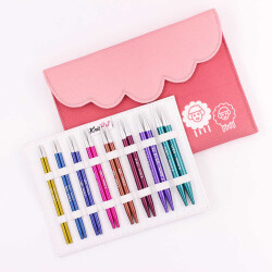 Knitpro Zing Deluxe Değiştirilebilir (13cm) Misinalı Şiş Seti - 2