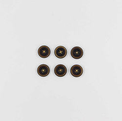 Manto Düğmesi(6 Ad.)-18mm-Kahve-No:1 - PUKKA