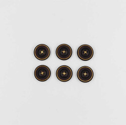 Manto Düğmesi(6 Ad.)-23mm-Kahve-No:2 - PUKKA