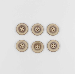 Manto Düğmesi(6 Ad.)-28mm-Bej-No:3 - PUKKA
