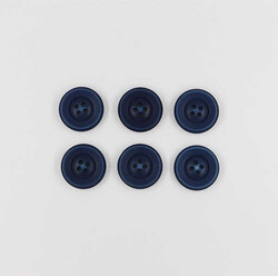Manto Düğmesi(6 Ad.)-28mm-Lacivert-No:3 - PUKKA