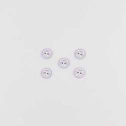 Maymun Baskılı Bebe Düğme(5 Ad.)-Lila-No:5 - PUKKA