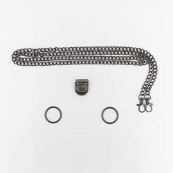 Metal Çanta Zincir Seti Bronz - İTHAL