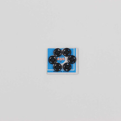 Metal Çıt Çıt Siyah 6'lı 12mm-No:2 - İTHAL