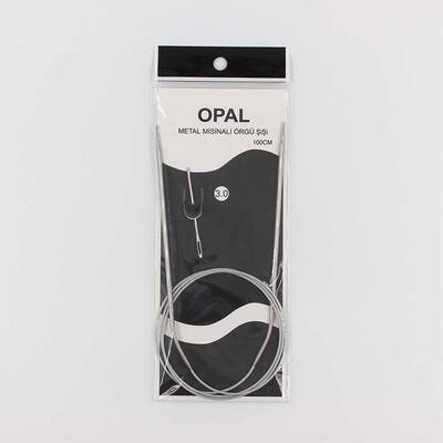 Opal Metal Misinalı Örgü Şiş(100cm)No:3 - 1