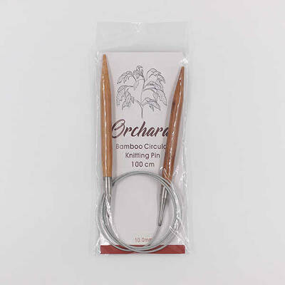 Orchard Bambu Metal Misinalı Örgü Şişi 100cm. No:10mm - 1