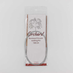 Orchard Bambu Metal Misinalı Örgü Şişi 100cm. No:2,5mm - ORCHARD