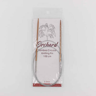 Orchard Bambu Metal Misinalı Örgü Şişi 100cm. No:3mm - 1