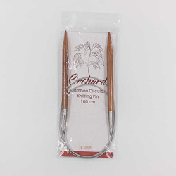 Orchard Bambu Metal Misinalı Örgü Şişi 100cm. No:9mm - ORCHARD