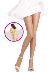 Penti Parmaksız 10 Mat-İnce Külotlu Çorap No:1/S Açık Ten - PENTİ