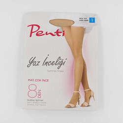 Penti Yaz İnceliği 8 Mat-Çok İnce Külotlu Çorap No:1/S Açık Ten - PENTİ