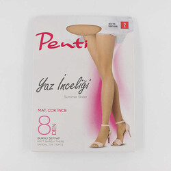 Penti Yaz İnceliği 8 Mat-Çok İnce Külotlu Çorap No:2/M Açık Ten - PENTİ