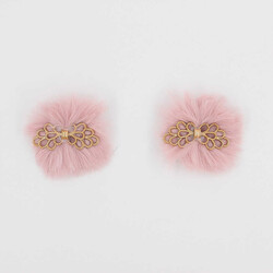 Salkım Patik Süsü(Patik Tokası) No:17-Gelin Pembesi - PUKKA