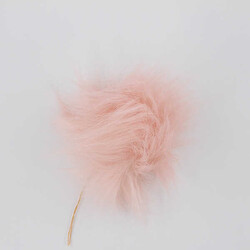 Şapka-Bere Ponponu No:3-Pudra - PUKKA