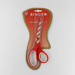 Singer Çok Amaçlı Renkli Saplı (Kırmızı-Beyaz) Makas(7-3/4) - SİNGER