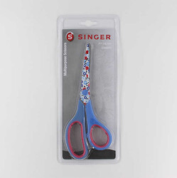 Singer Çok Amaçlı Renkli Saplı (Pembe-Mavi) Makas(7-3/4) - SİNGER