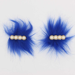 Sıralı Dört İncili Patik Süsü(Patik Tokası) No:7-Sax Mavi - PUKKA