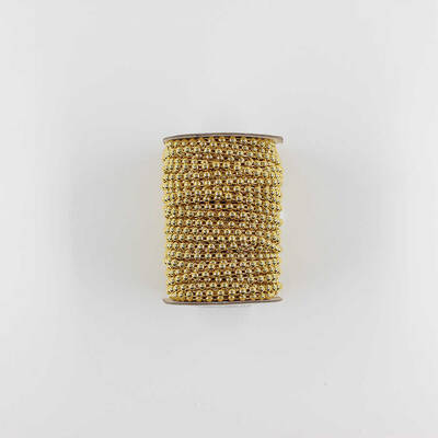 Sıralı Şerit Yarım İnci-3mm/22m-Sarı - 1