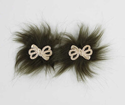 Taşlı Fiyonk Patik Süsü(Patik Tokası) No:10-Haki - PUKKA