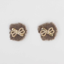 Taşlı Fiyonk Patik Süsü(Patik Tokası) No:14-Vizon - PUKKA