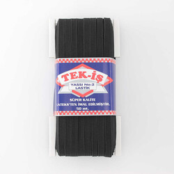 Tek-iş Yassı Lastikler No:2 50m. Siyah - TEK-İŞ