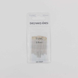 Tunç Silver Dikiş Nakış İğnesi/16 Adet/T-02 - TUNÇ