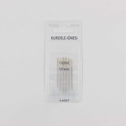 Tunç Silver Kurdele İğnesi/6 Adet/T-08 - TUNÇ