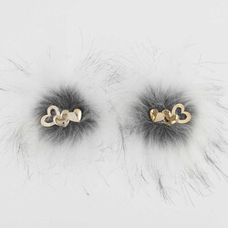 Üç Kalpli Patik Süsü(Patik Tokası) No:15-Gri Beyaz - PUKKA