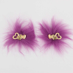 Üç Kalpli Patik Süsü(Patik Tokası) No:16-Gül Kurusu - PUKKA