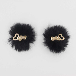 Üç Kalpli Patik Süsü(Patik Tokası) No:19-Siyah - PUKKA